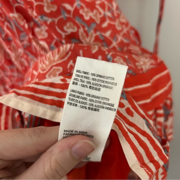 Cleobella Blair Red Printed Puff Sleeve Mini Dress - Picture 6 of 8